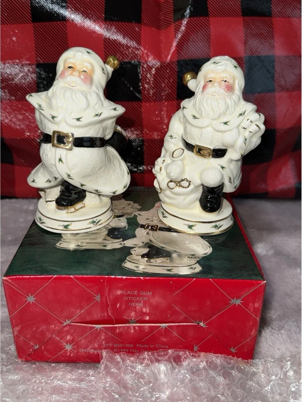 🎅🏻 Christmas Happy Holidays Salt And Paper Shaker Santa Clause Set